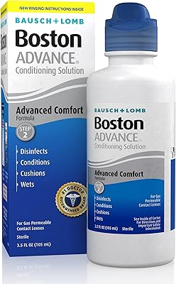 Solution hydratante bausch & lomb advance boston, 3,5 fl oz (paquet de 2)