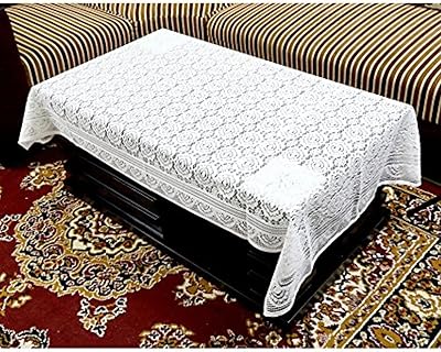 Housse de table centrale en maille cooper industries, blanche, taille 40 x 60