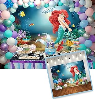 Fond de photographie de sirène sous la mer, toile de fond de photographie