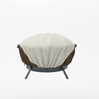 Housse de poêle ronde pour terrasse extérieure amazonbasics, petite, 44 pouces