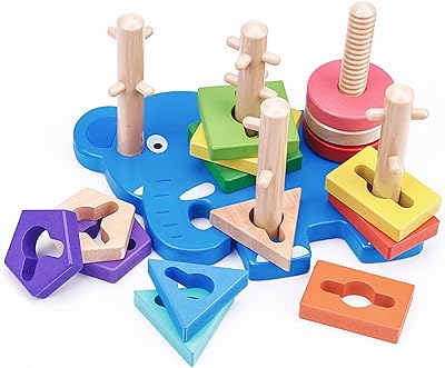 Jouets montessori pour enfants de 3 4 5 ans pile de reconnaissance