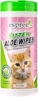 Lingettes humides aspray pour chatons, 50 pièces