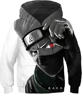 Sweat à capuche unisexe pour garçons et filles, imprimé 3d, avec poche