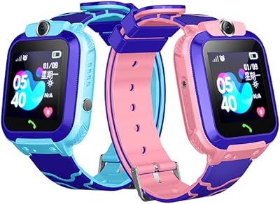 Montre intelligente officielle q12 pour enfants avec suivi de chat vocal, étanche, écran anti-perte de 1,44 pouces (1 rose + 1 bleu). Simplifiez vos achats avec Diaytar, le e-commerce nouvelle génération