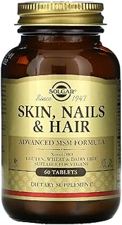 Solgar skin nails msm advanced hair & nail care formule - 60 comprimés