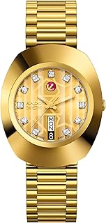 Montre automatique suisse rado original en acier inoxydable, jaune (r12413503), jaune, montre automatique