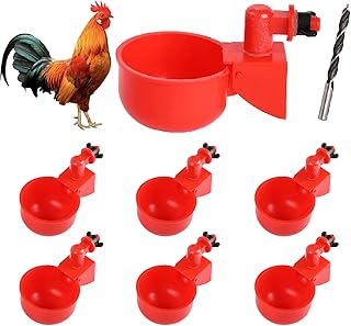 Vssaw 6 pièces abreuvoir automatique pour poulet adapté au canard, oie, dinde, lapin
