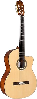 Guitare classique en nylon cordoba c1m-ce, naturel, série électrique protege