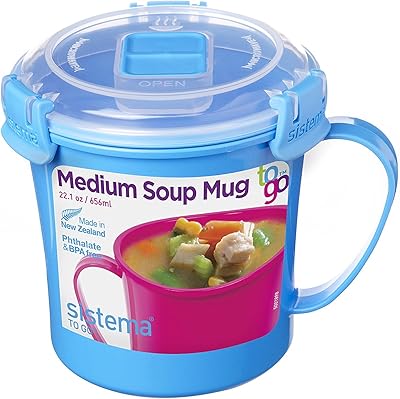 Tasse pour micro-ondes collection sistema to go 24 oz bleu