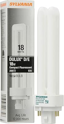 Sylvania 10 pièces 20672 cf18dd/e/835/eco lampe fluorescente compacte 18 watts 3 500 k