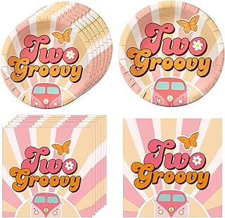 2 pièces adorables décorations de fête, 20 assiettes et 20 serviettes, décorations