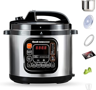 Autocuiseur électrique geek zeta 5 litres avec pot ss, noir