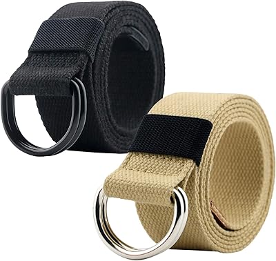 Ceinture en toile 2 pièces, ceinture double d, ceinture en maille en toile