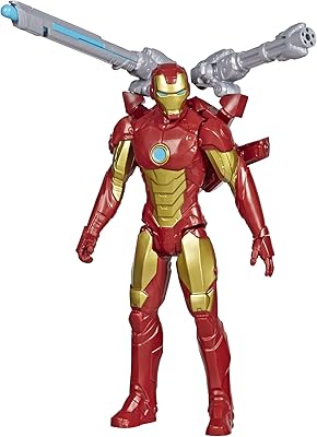 Figurine d'action iron man blast gear de la série titan hero de marvel