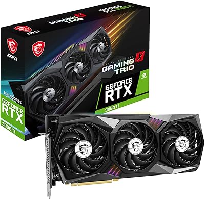Carte graphique de jeu msi geforce rtx 3060 ti gaming x trio 8gd6x