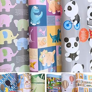 Papier d'emballage cadeau d'anniversaire evins pour enfants, papier d'emballage cadeau d'anniversaire et faits