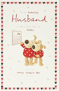 Carte de saint-valentin avec enveloppe de buffel pour mari design mignon