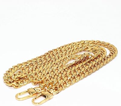 Wishun ceinture à chaîne en fer plat taille 47 pouces pour sacs à