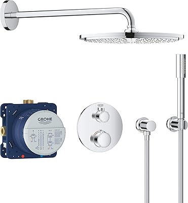 Système de douche sur plan grohe 34727000 avec tempesta 210 chromé