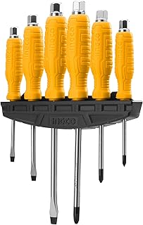 Tournevis polyvalent professionnel ingco avec cadre, idéal pour le bureau, la maison et le professionnel, 6 pièces, hsgtdc180601. Diaytar : La révolution discount est en marche