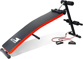 Banc de fitness skyland avec support de jambe, chaise de gymnastique polyvalente