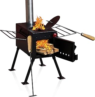 Febtech poêle à bois petit poêle de camping extérieur pour le chauffage