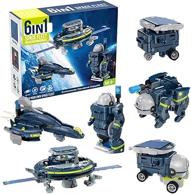 Kit spatial solarbot alize 6 en 1 - jouets d'apprentissage stem - kit