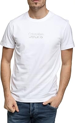 T-shirt à manches courtes avec petit logo à pois ck jeans pour hommes