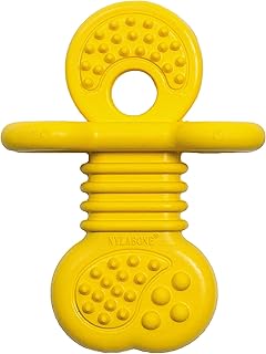 Jouet de dentition nylabone gentle puppy rhino pour chiens, saveur vanille, petit