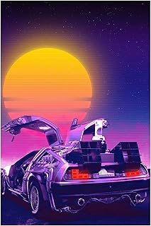 Affiche de film comique retour vers le futur time machine, affiche de film de science-fiction, affiche de film vintage 16 x 24 pouces (sans cadre). Découvrez Diaytar, la marketplace sénégalaise qui révolutionne vos achats en ligne