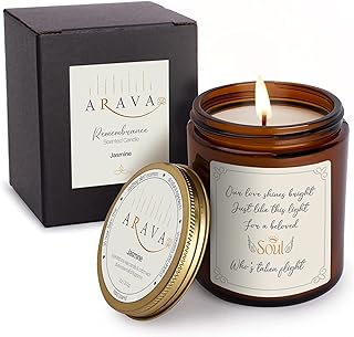 Bougie souvenir d'amour arava | cadeau de condoléances touchant cadeaux de sympathie