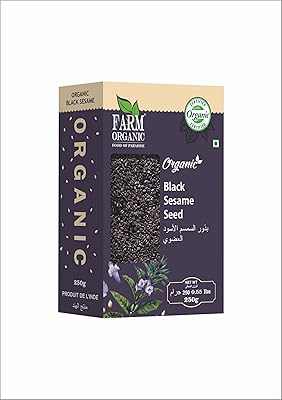 Graines de sésame noir biologiques pharm organic | 250 grammes | sans gluten