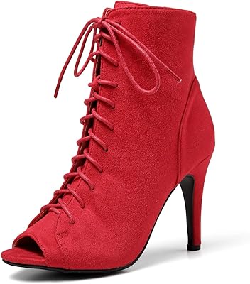 Chaussures à lacets à talons hauts et bout ouvert pour femme, 40 eu