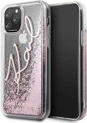 Coque transparente à paillettes karl lagerfeld klhcn 58trksrg pour iphone 11 pro