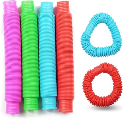 Jouet sensoriel pop tube 6 pièces jouets sensoriels extensibles multicolores pour enfants