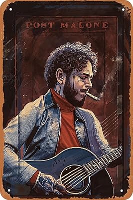 Affiche en métal fuagziha post malone, signe en étain rétro vintage, décor artistique