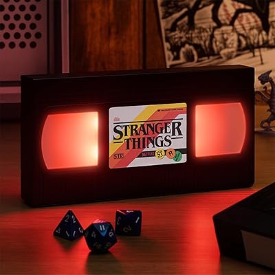 Logo paladon vhs light par stranger things, noir, tran9948st