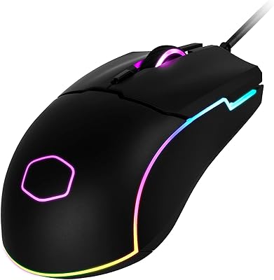 Souris de jeu filaire color master cm110 rgb - capteur optique 6000 dpi