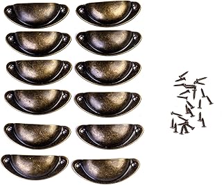 Poignée coquille poignées de tiroir d'armoire en bronze poignée de meuble antique demi-cercle