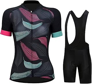 Combinaison de cyclisme pour femmes, ensemble de vêtements de cyclisme d'été avec chemise à séchage rapide et short rembourré 9d. Révolutionnez votre façon d'acheter avec Diaytar