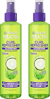 Garnier fructis spray d'eau rafraîchissant pour cheveux bouclés, sans sulfate, avec protéine d'élastine