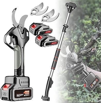 Sécateur électrique sans fil 45 mm/1,8", sécateur électrique extensible pour l'élagage des arbres