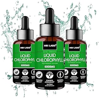 (paquet de 3) gouttes d'eau de chlorophylle liquide chlorophylle naturelle provenant de sources