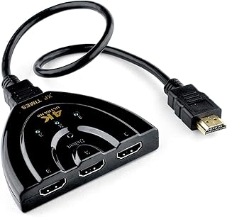 Adaptateur hdmi 4k, boîtier convertisseur répartiteur 3 ports