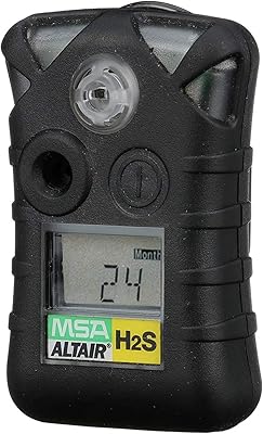 Msa 10092521 détecteur de gaz unique altair, sulfure d'hydrogène (h2gb) alarme basse 10