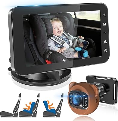 Caméra de voiture hd 1080p 45 pouces pour enfants avec vue
