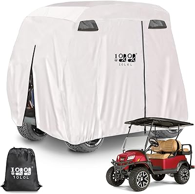 Housse de voiturette de golf 10l 0l pour 4 passagers compatible avec ezgo