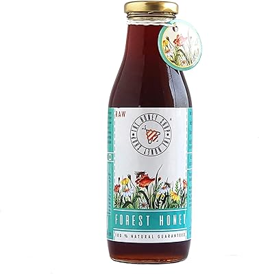 Miel de forêt brut biologique the honey shop, sauvage, non transformé, non chauffé