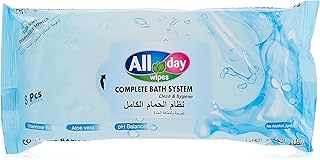 Lingettes humides pour système de bain complet toute la journée, 8 pièces