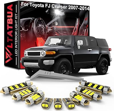 Kit d'éclairage intérieur led de remplacement pour toyota fj cruiser 2007 2008 2009